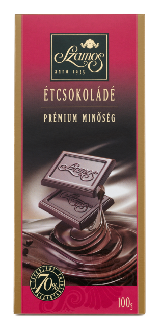 Szamos - Csokoládé tábla étcsokoládé 70 %-os kakaótartalom 100 g
