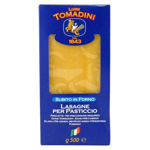 LUIGI TOMADINI - LASAGNE TÉSZTA 100 % DURUMLISZTBŐL 500 g
